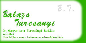 balazs turcsanyi business card